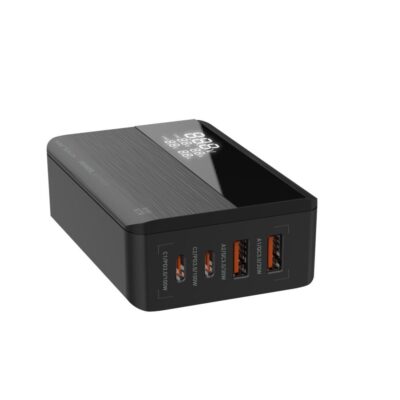Incarcator retea Serioux 100W GAN Quick Charge, Intrare: 100-240V~ 50/60Hz 2.5A Max , C1 Ieșire: 5V/3A, 9V/3A, 12V/3A, 15V/3A, 20V/5A 100W Max , PPS:3.3-21V/5A, C2 Ieșire: 5V/3A, 9V/3A, 12V/3A, 15V/3A, 20V/5A 100W Max, PPS:3.3-21V/5A, A1 Ieșire: 5V/3A, 9V/3A, 12V/2.5A, 20V/1.5A 30W Max, A2 Ieșire - Incarcatoare telefoane