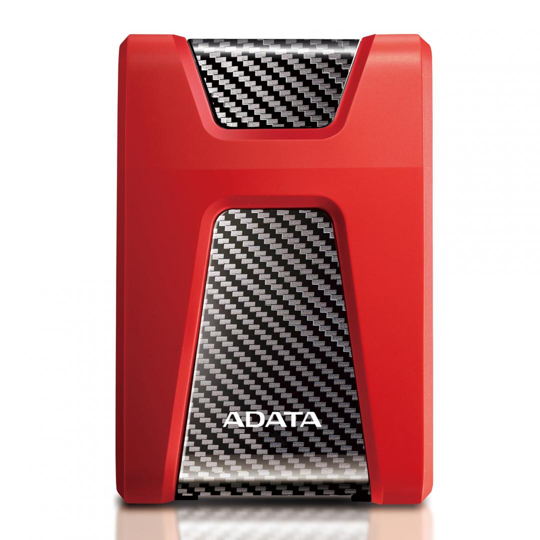 HDD Extern Adata, 2TB, HD650, 2.5″, USB3.1, Rezistent la zgarieturi, Rosu - Hard Disk-uri externe