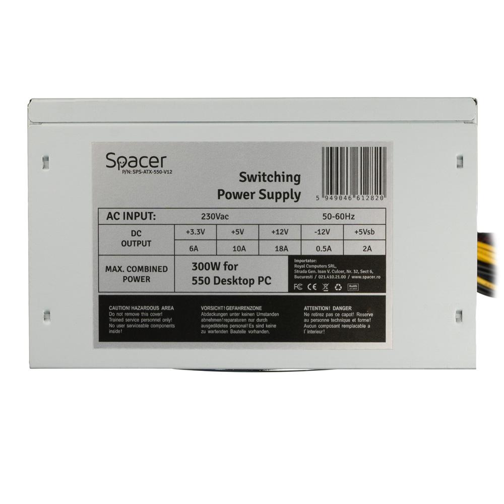 Sursa Spacer SPS-ATX-550-V12, 300W