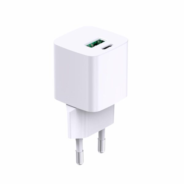 INCARCATOR SERIOUX 30W USB-C & USB-A de perete, Alimentator/încărcător cu USB, Ieșire USB-C: USB-C: 5V/3A, 9V/3A, 12V/2,5A, 15V/2,0A, 20V1,5A (30W) PPS: 3,3V-11V/3,0A, 3,3V-16,0V/2,0A (33W), USB-A: 5V/3A, 9V/2A, 12V/1,5A (18W) USB-C+USB-A: 5V/3A (15W) - Incarcatoare telefoane