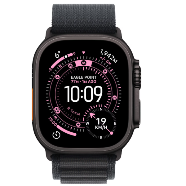 Apple Watch Ultra 3 GPS + Cellular 49mm Black Titanium Case with Black Alpine Loop – Small - Laptop, Tablete & Telefoane