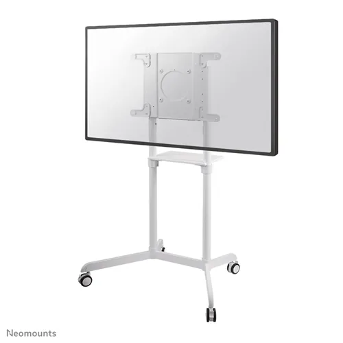 Stand mobil de podea, Neomounts by Newstar NS-M1250WHITE, 37″-70″, VESA max. 600×400, suporta pana la 70kg, inclinatie 5°, rotatie 90°, alb - Suporturi TV / Monitor