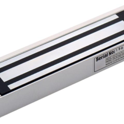 Electromagnet de forta  Hikvision DS-K4H250S; Forta de retinere: 272kg; alimentare: 12 VDC or 24 VDC, (default voltage is 12 VDC); amperaj: 500 mA or 250 mA; Dimensiuni: 240 mm × 49 mm × 25.5 mm; Greutate: 2.1kg - Accesorii