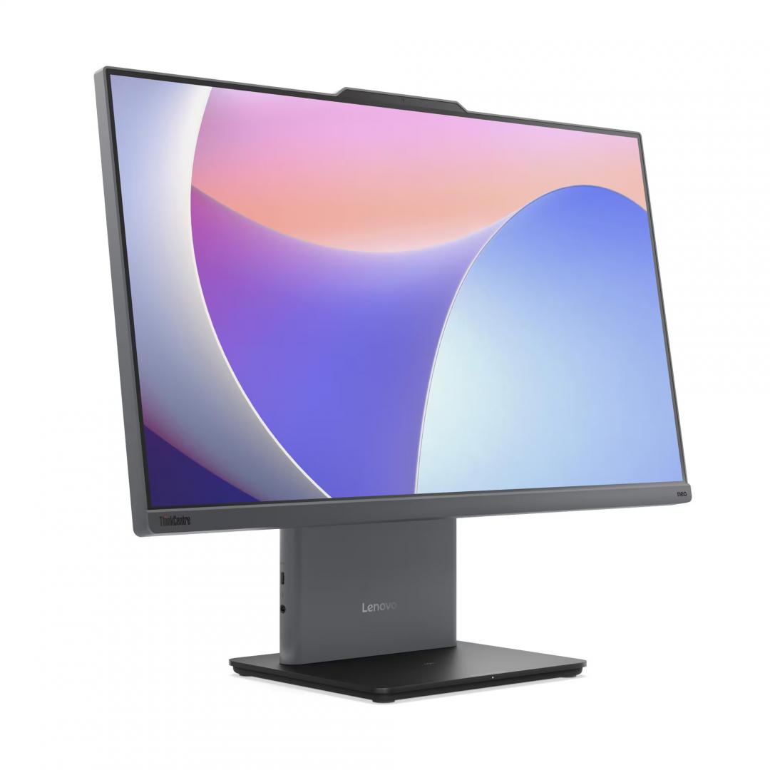 All-in-One Business Lenovo ThinkCentre neo 50a 27 Gen 5 AIO cu procesor Intel Core 7 240H pana la 5.2 GHz, 27 inch, FHD, 32 GB, Intel Graphics, FreeDos, Grey, 3 ani Garantie - All in one PC - imaginea 2