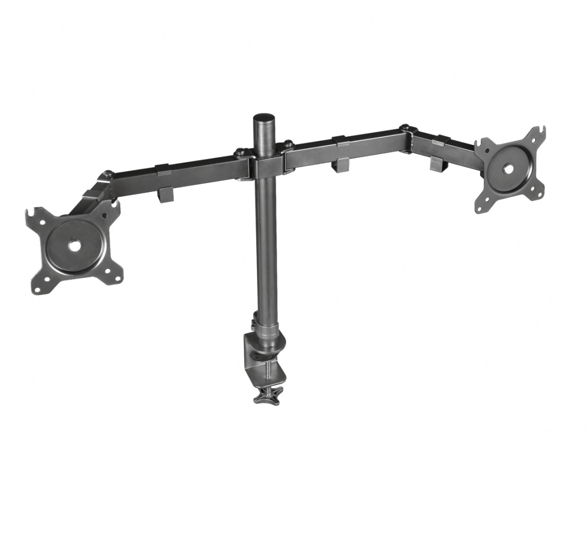 overlay_b47acb2d774f14f06b298ede8c797b9a Suport Monitor Trust GXT 1120 Mara Dual Monitor Arm, montare birou, 510 x 860 x 115mm, VESA, 2.6 kg, negru - Suporturi TV / Monitor
