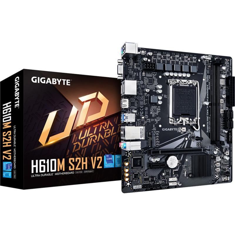 Placa de baza Gigabyte H610M S2H V2, Socket 1700, DDR5, Micro-ATX - Componente PC