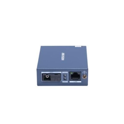 Receptor Hikvision DS-3D501R-3, 1 x 10/100/1000 Mbps RJ45 port and 1 x 1000 Mbps SC fiber optical port, industrial-grade metal shell with stronger heat dissipation capability, lungime unda: Tx1550 nm/Rx1310 nm, alimentare: 5VDC, 0.6A, dimensiuni: 71.6 mm × 26.1 mm × 94.1 mm, greutate: 0.13kg - Accesorii