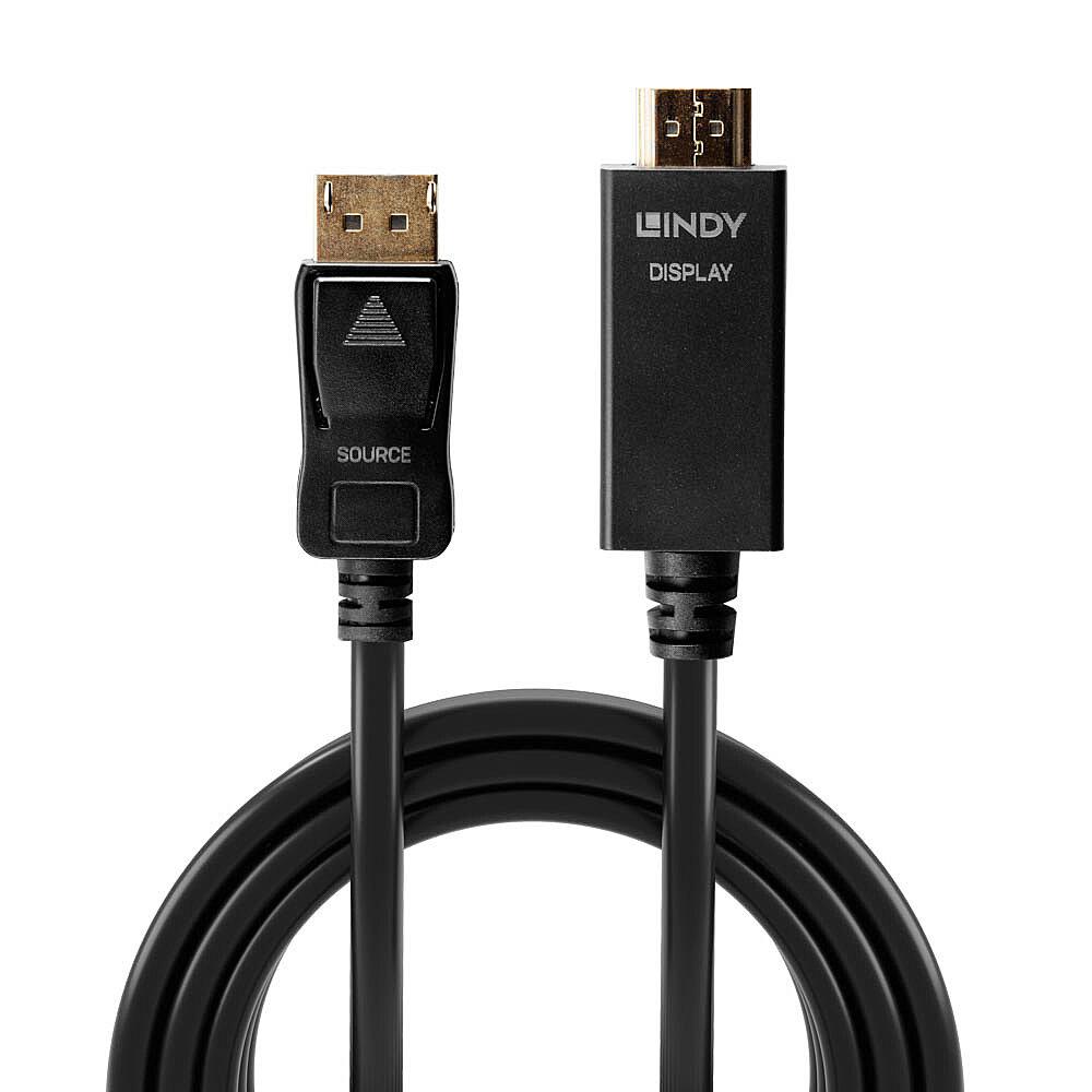 Cablu Lindy DisplayPort la HDMI 10.2G 2m - Cabluri video