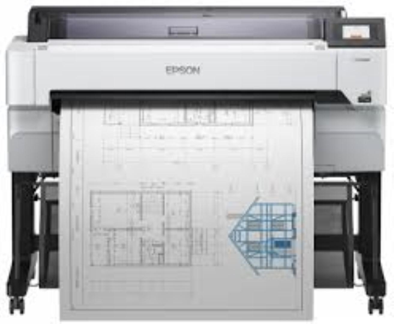 Plotter multifunctional Epson Surecolor SC-T5400M 36″, (Imprimare, Scanare, Copiere) format A0, 4 culori, rezolutie maxima printare 2.400 x 1.200 dpi, cerneala Epson Ultrachrome XD2, Memorie 1Gb, Limbaje de printare: ESC/P-R, HP-GL2, RTL, Ecran tactil 10.9cm, scanner integrat, scanare catre: FTP - Imprimante de format mare