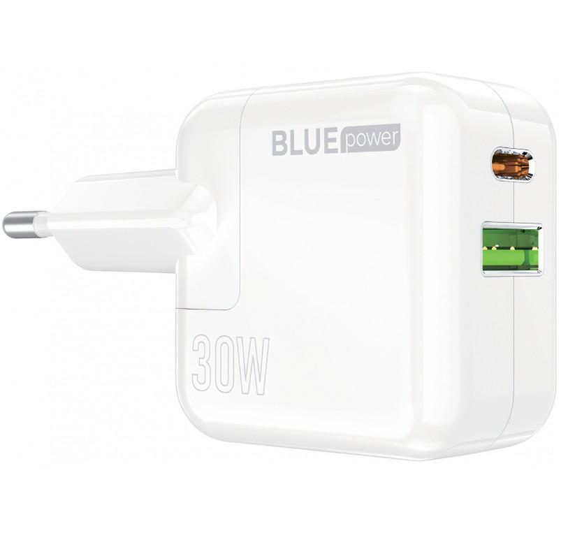 Incarcator Retea BLUEpower BC111A, 30W, 2 porturi, Alb