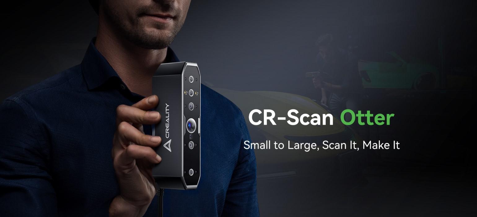 CREALITY 3D SCANNER CR-SCAN OTTER, Acuratete: pana la 0.02mm, Rezolutie 3D: 0.05-2mm, Viteza scanare:20fps, Alimentare: 5V 3A, Greutate: 390g, Color Mapping, IMU, Laser Clasa 1, Format iesire: OBJ/STL/PLY, Interfata: USB C/USB 2.0, Distanta lucru: 110-1000mm, Volum minim scanare: 10x10x10mm - 3D SCANNERS