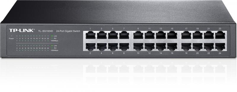 Switch TP-Link TL-SG1024D, 24 port, 10/100/1000 Mbps - PC, Periferice & Software