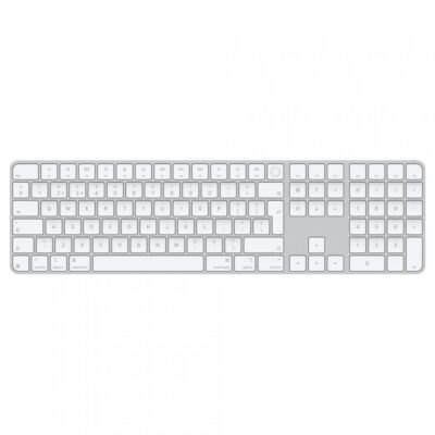 Apple Magic Keyboard (2024) w Touch ID and Numeric Keypad – Romanian – White Keys - PC, Periferice & Software