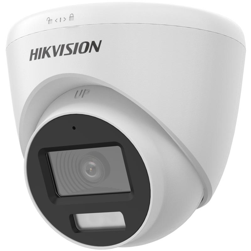 Camera de supraveghere Turret 2MP Smart Hybrid Light Audio Fixed Hikvision DS-2CE78D0T-LFS(2.8MM), lentila fixa: 2.8mm, iluminare: 0.01 Lux @ (F1.6, AGC ON), 0 Lux cu IR: 40m, lumina alba: 20m, iesire: TVI/AHD/CVI/CVBS, alimentare: 12 VDC ± 25%, protectie: IP67, dimensiuni: 97.9 mm × Ø110 mm - Securitate