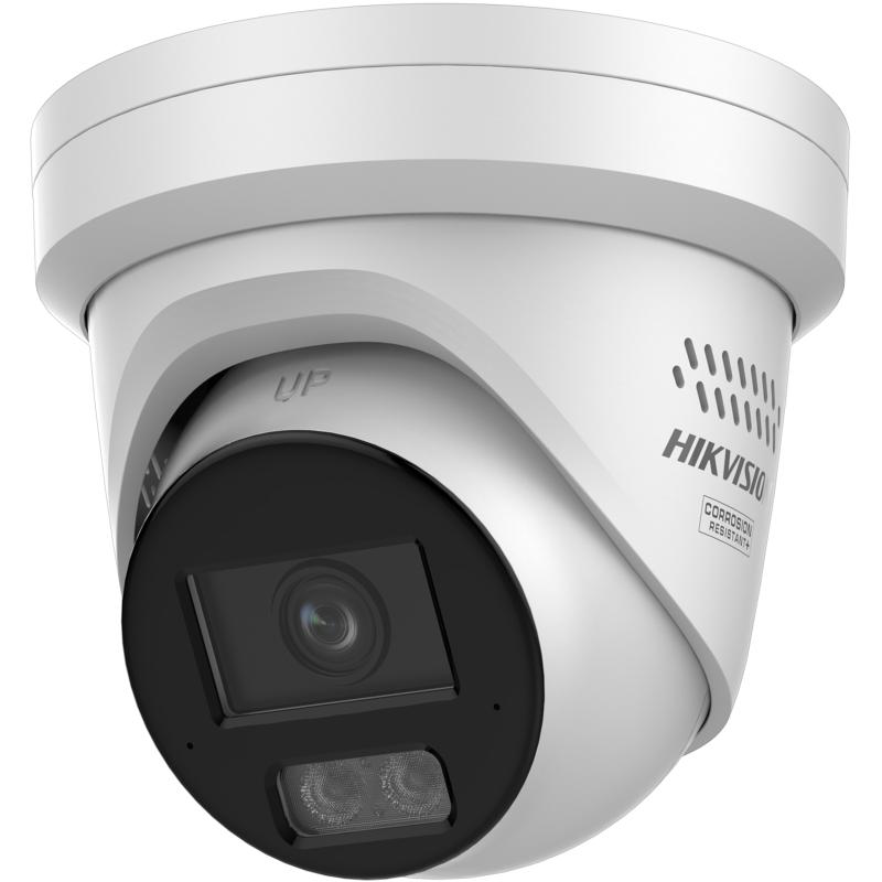 Camera de supraveghere IP Turret 4MP Smart Hybrid Light with ColorVu Hikvision DS-2CD2347G3-LIS2UY/SL(2.8MM), lentila fixa 2.8mm, iluminare min: Color: 0.0001 Lux @ (F1.0, AGC ON),0 Lux cu IR 30m, microfon incorporat, difuzor incorporat, interfata audio: 1/1, alarma: 1/1, slot card de memorie - Camere supraveghere IP