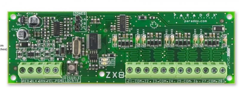 Modul de extensie Paradox, 8 zone cablate + 1xPGM - Accesorii