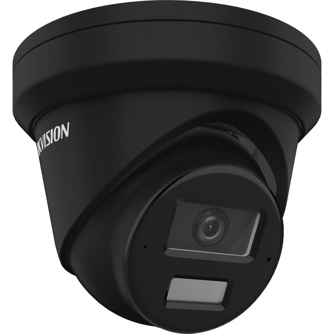 Camera de supraveghere IP Turret 4MP Hikvision DS-2CD2343G2- LI2U(2.8MM)/BK, lentila fixa 2.8mm, iluminare min: Color: 0.005 Lux @ (F1.6, AGC ON),0 Lux cu lumina alba: 30m, IR 30m, microfon incorporat, slot card de memorie: microSD/microSDHC/microSDXC maxim 512GB, alarma la evenimente: Motion - Camere supraveghere IP