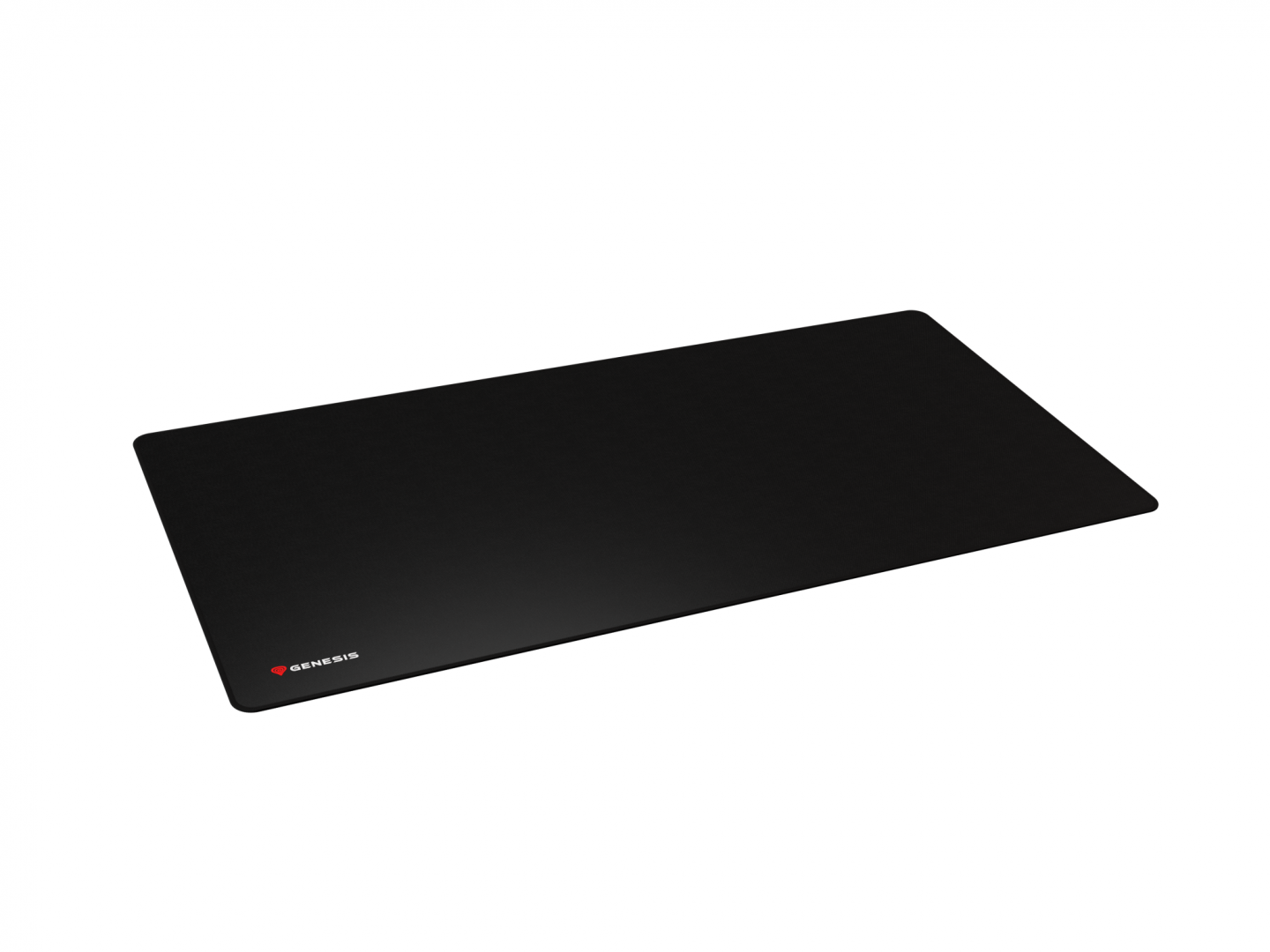 Mousepad Genesis Carbon 500 Maxi Logo, material cauciuc + textil, dimensiuni 900x450x2.5 mm, negru
