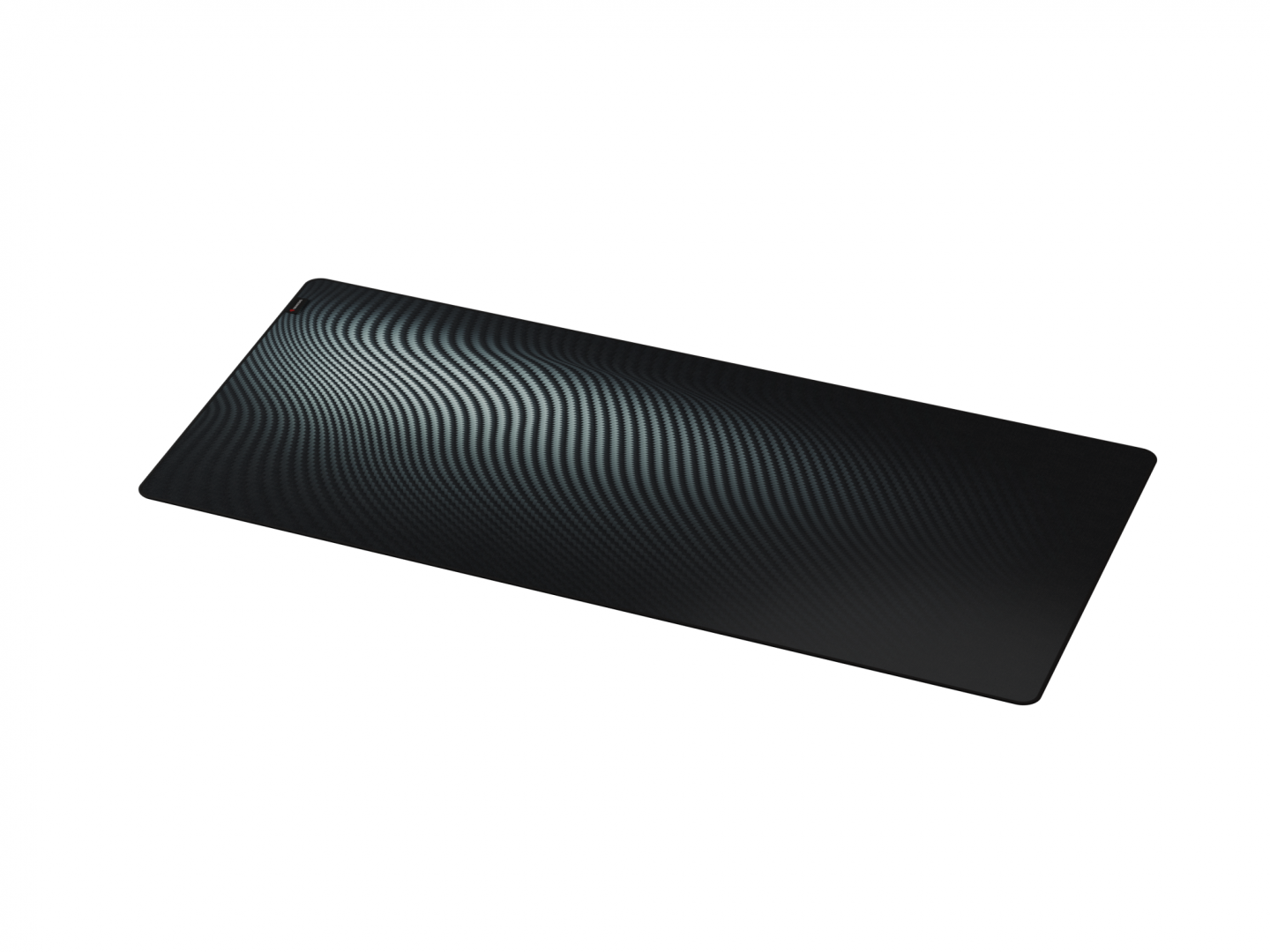 Mousepad Genesis Carbon 500 Maxi Ultra Wave, impermeabil, material cauciuc si textil, dimensiuni 1100x450x2.5 mm, negru/gri