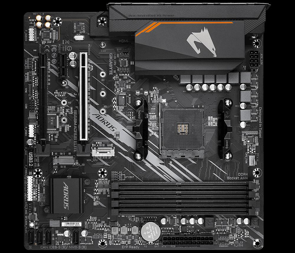 Placa de baza Gigabyte B550M AORUS ELITE, Socket AM4, DDR4, Micro-ATX - Componente PC