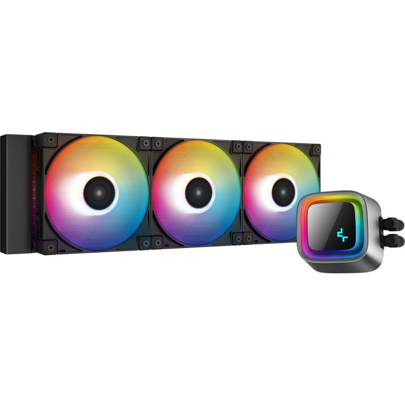 Cooler Procesor DEEPCOOL LS720, Lichid, 12 cm, 3 ventilatoare, aRGB