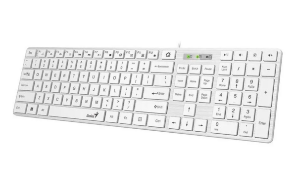 Tastatura Genius SlimStar 126, USB, Alb - PC, Periferice & Software