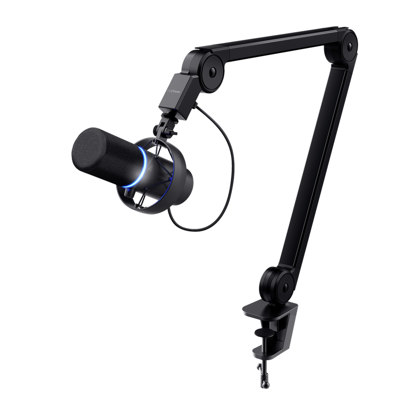 Microfon Trust GXT 255+ Onyx, tip Cardioid, USB, LED backlight
