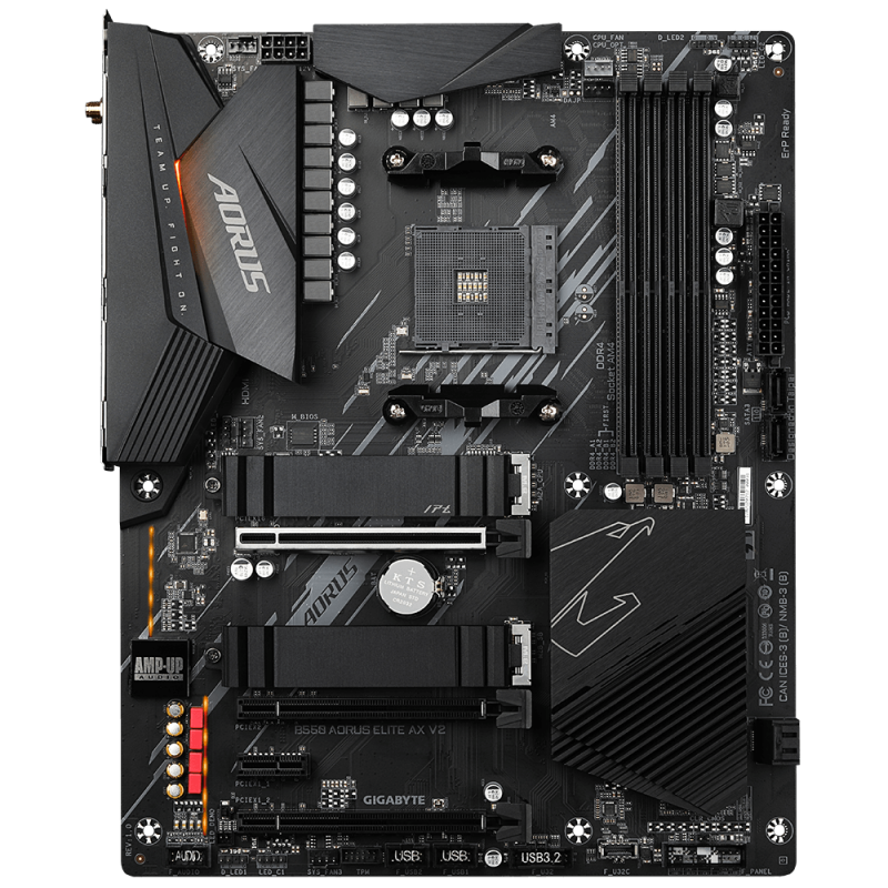 Placa de baza Gigabyte B550 AORUS ELITE AX V2, Socket AM4, DDR4, ATX