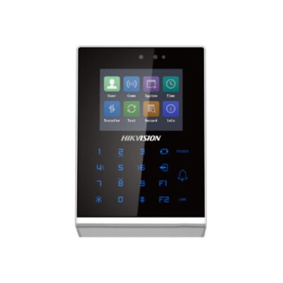 Cititor control access stand-alone Hikvision Pro Series DS-K1T105AM, capacitate carduri Mifare: 100000, capacitate evenimente: 300000, distanta citire card: 0 la 5 cm, suporta RS-485 and Wiegand (26/34), ecran LCD 2.8 inch, suporta ISUP protocol, comunicare via wired network (TCP/TP) si Wi-Fi - Centrale control acces