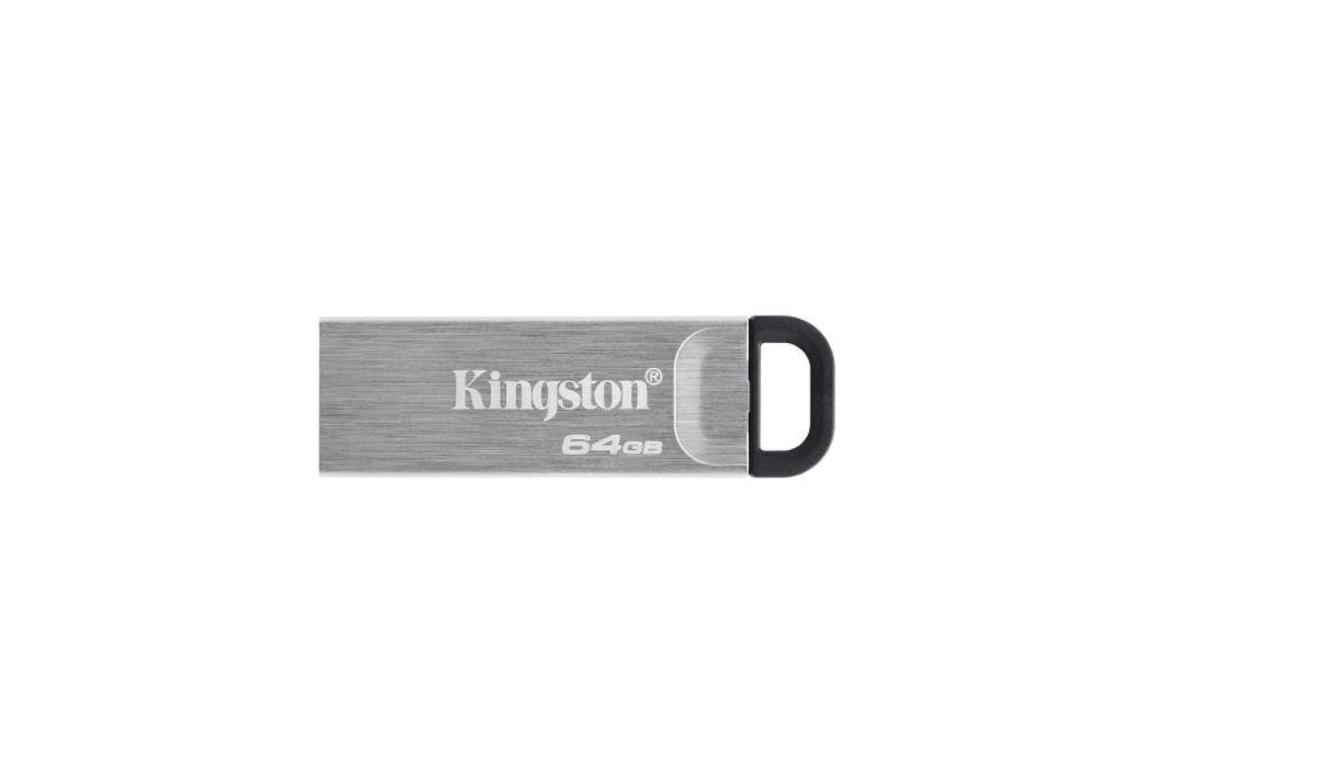 Memorie USB Kingston DataTraveler Kyson 64GB, USB 3.2, Argintiu - Memorii USB