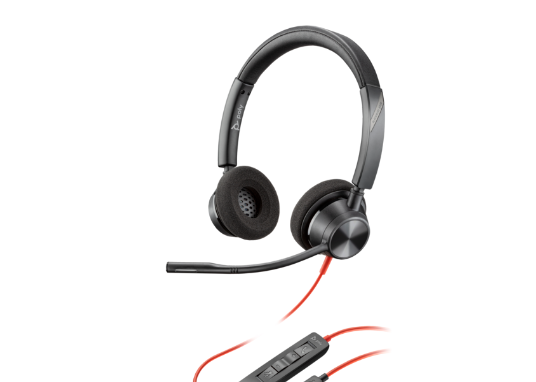 Casti Head-band HP Blackwire 3320, Wired, Negru - Casti audio
