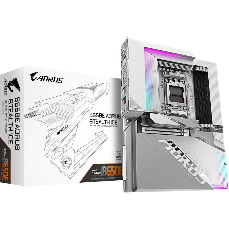 Placa de baza Gigabyte B650E AORUS STEALTH ICE, Socket AM5, DDR5, ATX - Componente PC