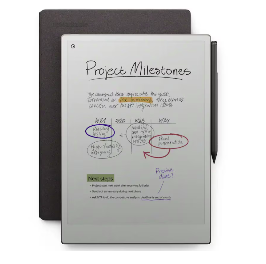 reMarkable Paper Pro with MarkerPlus and Book Folio Pro (Basalt)