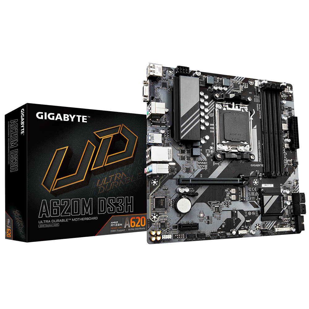 Placa de baza Gigabyte A620M DS3H, Socket AM5, DDR5, Micro-ATX - Componente PC