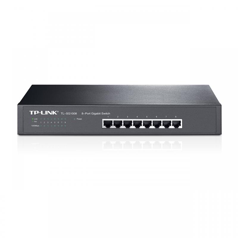 Switch TP-Link TL-SG1008, 8 port, 10/100/1000 Mbps - PC, Periferice & Software
