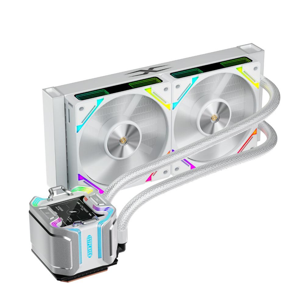 Cooler Procesor 1stPlayer X-Starship 240-wh, Lichid, 12 cm, 2 ventilatoare, aRGB