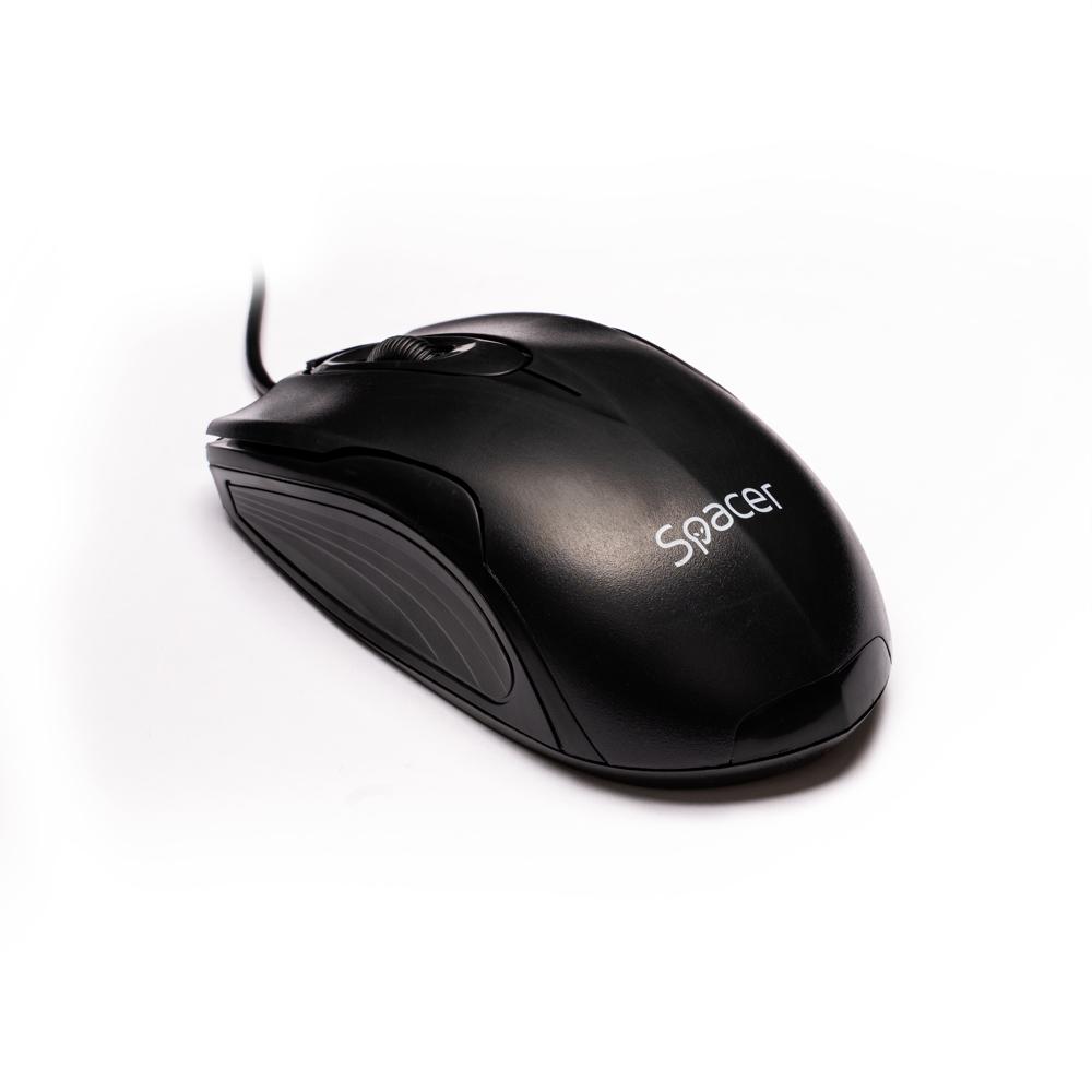 Mouse SPACER SPMO-M11, Sub 1000 dpi, Negru - Mouse