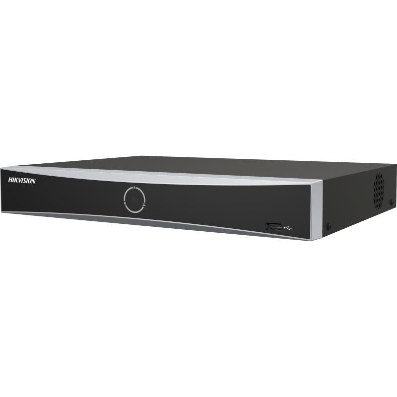 NVR Hikvision 8 canale AcuSeek K Vpro DS-7608NXI-K1/8P/VPRO; 3-ch@12 MP or 6-ch@8 MP or 12-ch@4 MP or 24-ch@1080p decoding capacity, H.265 +/H.265/H.264+/H.264, iesiri: HDMI/VGA, 1x SATA max 16TB pe HDD, AI by NVR: Facial recognition, perimeter protection, motion detection 2.0, AcuSearch, AcuSeek - NVR