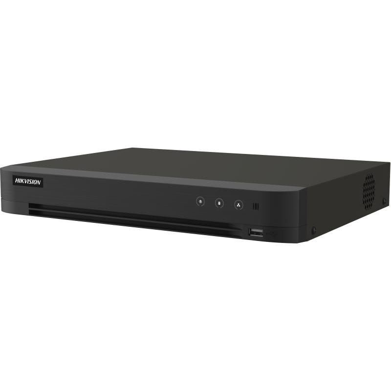DVR AcuSense Hikvision 16 canale 1080p IDS-7216HQHI-M1/XT, H.265 Pro+/H.265 Pro/H.265/H.264+/H.264, video inputs: HDTVI/AHD/CVI/CVBS/IP, pana la 24-ch IP camera inputs (up to 6 MP), 1SATA, dimensiuni: 320 × 240 × 48 mm, greutate: 2kg. - DVR