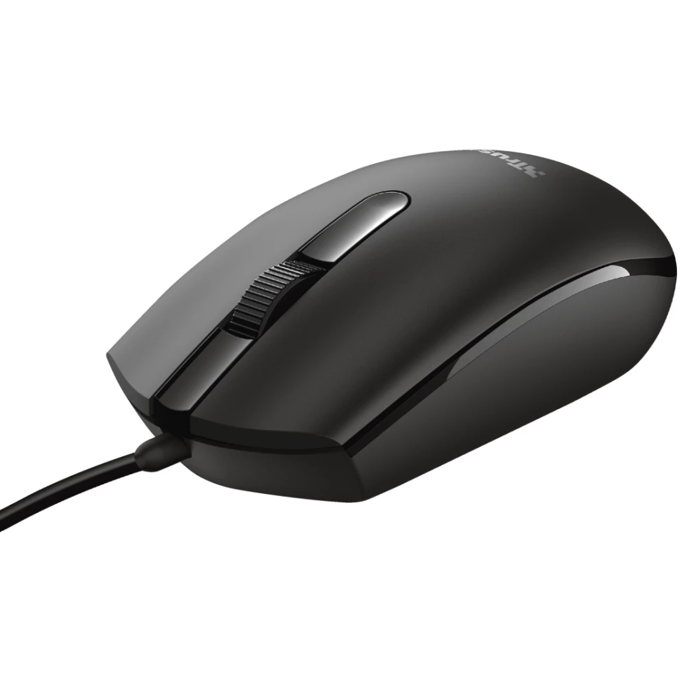 Mouse Trust Basi, 1200 dpi, Negru