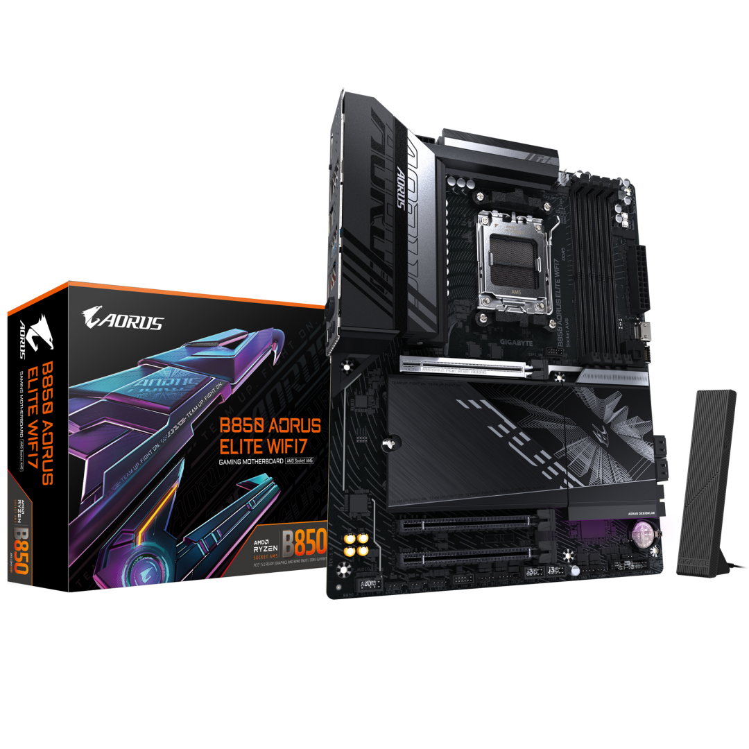 Placa de baza Gigabyte B850 AORUS ELITE WIFI7, Socket AM5, DDR5, ATX - Componente PC