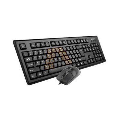 Kit Wired tastatura si mouse A4TECH KRS-8572, taste numerice, Negru - Kit mouse tastatura