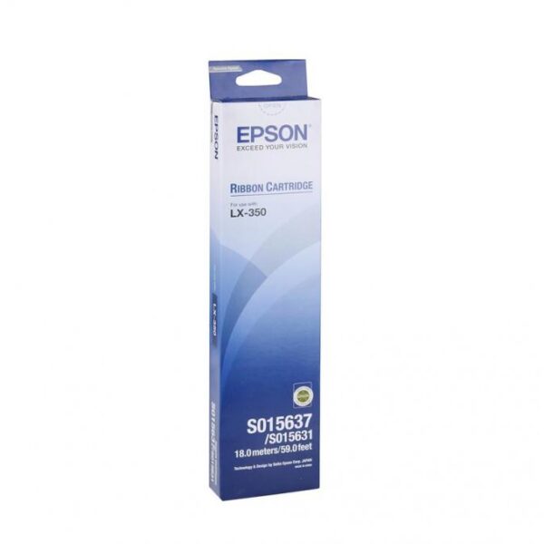 Ribbon Epson S015637, negru, pentru Epson FX-80, FX-80+, FX-800, FX-85, FX-850, FX-870, FX-880, FX-880-FDW, FX-880+, LX-300, LX-300+, LX-300+II, LX-400, LX-800, LX-810, LX-850, LX-860, MX-80, MX-82, RX-80 - Imprimante, Scanere & Consumabile