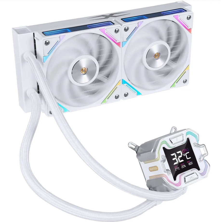 Cooler Procesor 1stPlayer X-Starship 240E, Lichid, 12 cm, 2 ventilatoare, aRGB - Componente PC