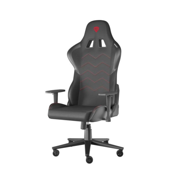Scaun gaming Genesis Nitro 550 G2, material Synthetic PU + Textil, reglabil pe inaltime, greutate maxima suportata 150 kg, inaltime scaun reglabil 46.5 – 53.5 cm, spatar ajustabil 150°, dimensiuni roti 60mm, negru - Console & Jocuri