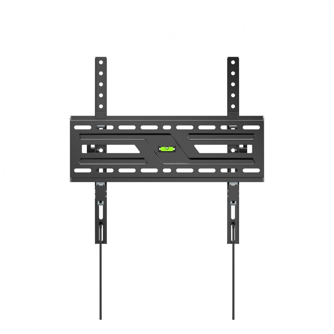 Suport perete TV Serioux 32-75" Tilt 75kg Profil 50mm Material: Otel Finisarea suprafeței: vopsea electrostatica Dimensiune ecran: 32"-75" Compatibilitate VESA: 75x75, 100x100, 100x150, 150x100, 100x200, 200x100, 150x150, 200x200, 200x300, 300x200, 200x400, 400x200, 300x300, 300x400, 400x300