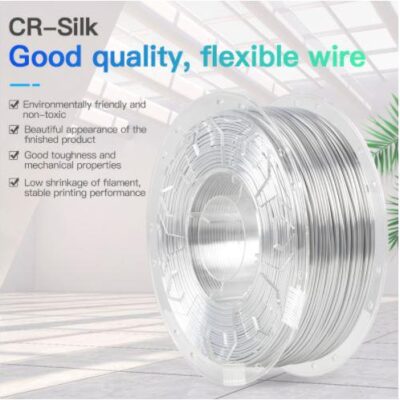CREALITY PLA 3D Printer Filament, silk white, Printing temperature: 190-220, Filament diameter: 1.75mm, Tensile strength: 60MPa, Size of filament wheel: Diameter 200mm, height 66mm, hole diameter 56mm. Utilizare: pana la 6 luni de la deschiderea ambalajului. - Accesorii imprimare 3D