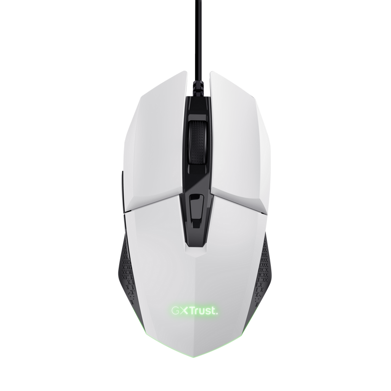 Mouse Gaming Trust GXT 109W Felox, 6400 DPI, alb