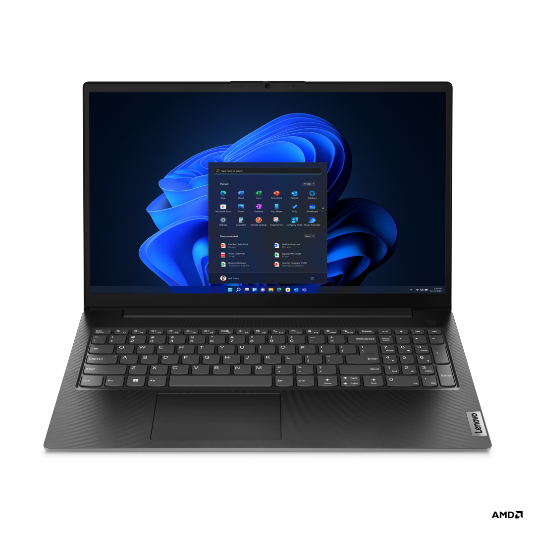 Laptop SMB Lenovo V15 G4 AMN, cu procesor AMD Ryzen 5 7520U, 15.6” TN, 16 GB LPDDR5, 512 GB, AMD Radeon 610M, Fara OS, 3 ani Garantie - Laptop, Tablete & Telefoane