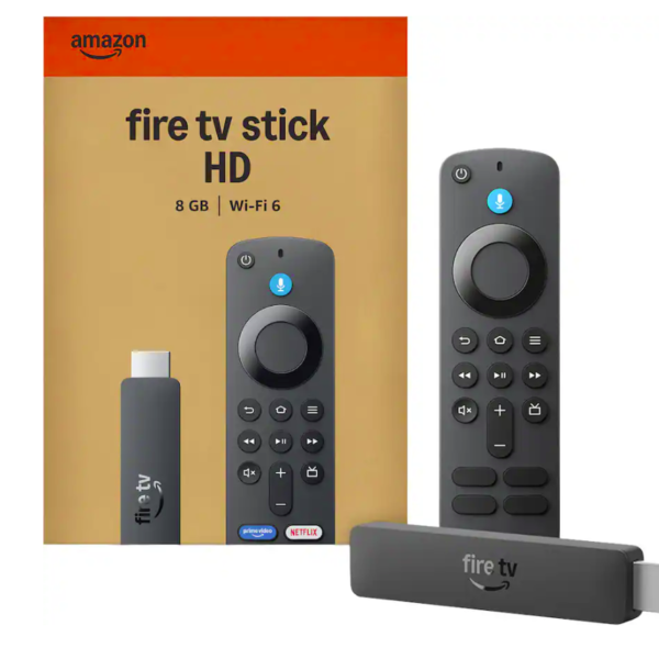 Amazon Fire TV Stick HD Streaming Device 8GB – Wifi 6 – 3rd Gen - Home Cinema & Audio